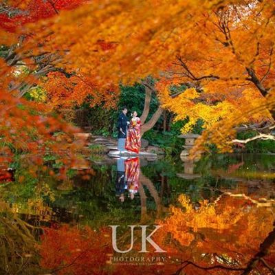 ホテルニューオータニの紅葉とウェディング 撮影:右近倫太郎